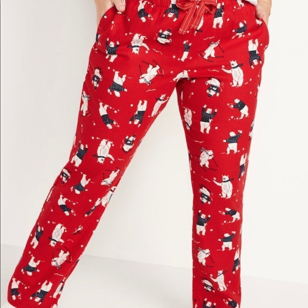 ‎Printed Flannel Pajama Pants for Women